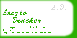 laszlo drucker business card